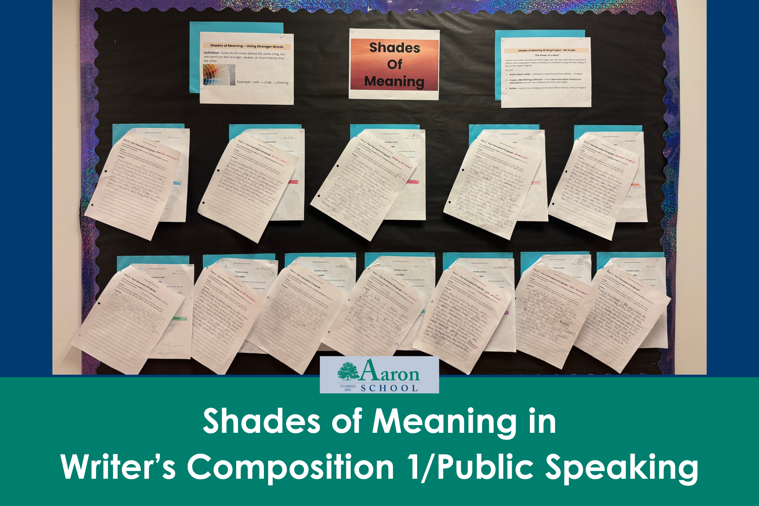 Shades of Meaning in Writer’s Composition 1/Public Speaking